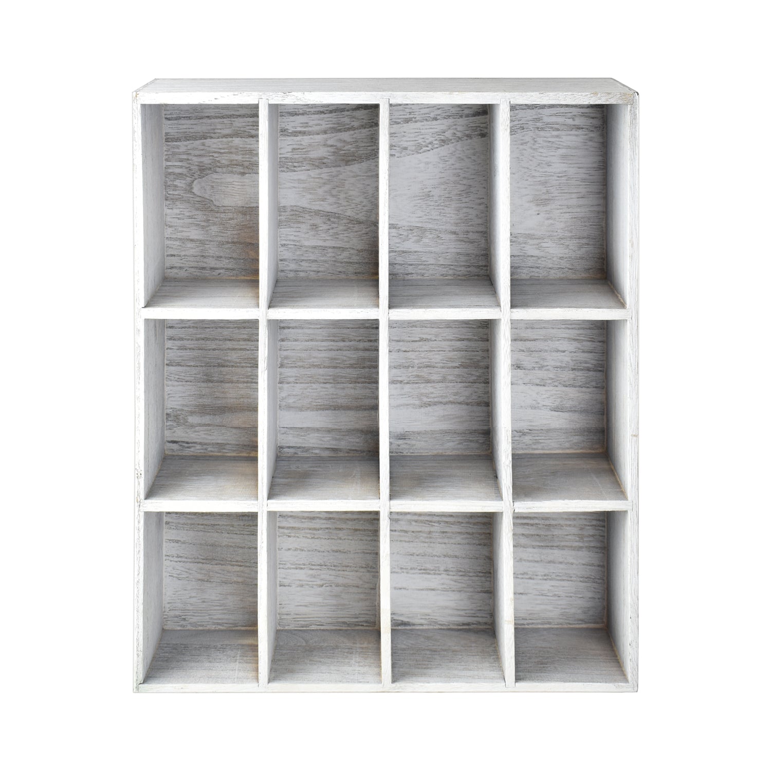 Ikee Design®  Wall Mounted Wooden Mountable 12 Compartments Holder Shelf