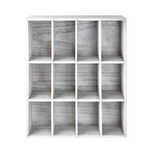 Ikee Design®  Wall Mounted Wooden Mountable 12 Compartments Holder Shelf
