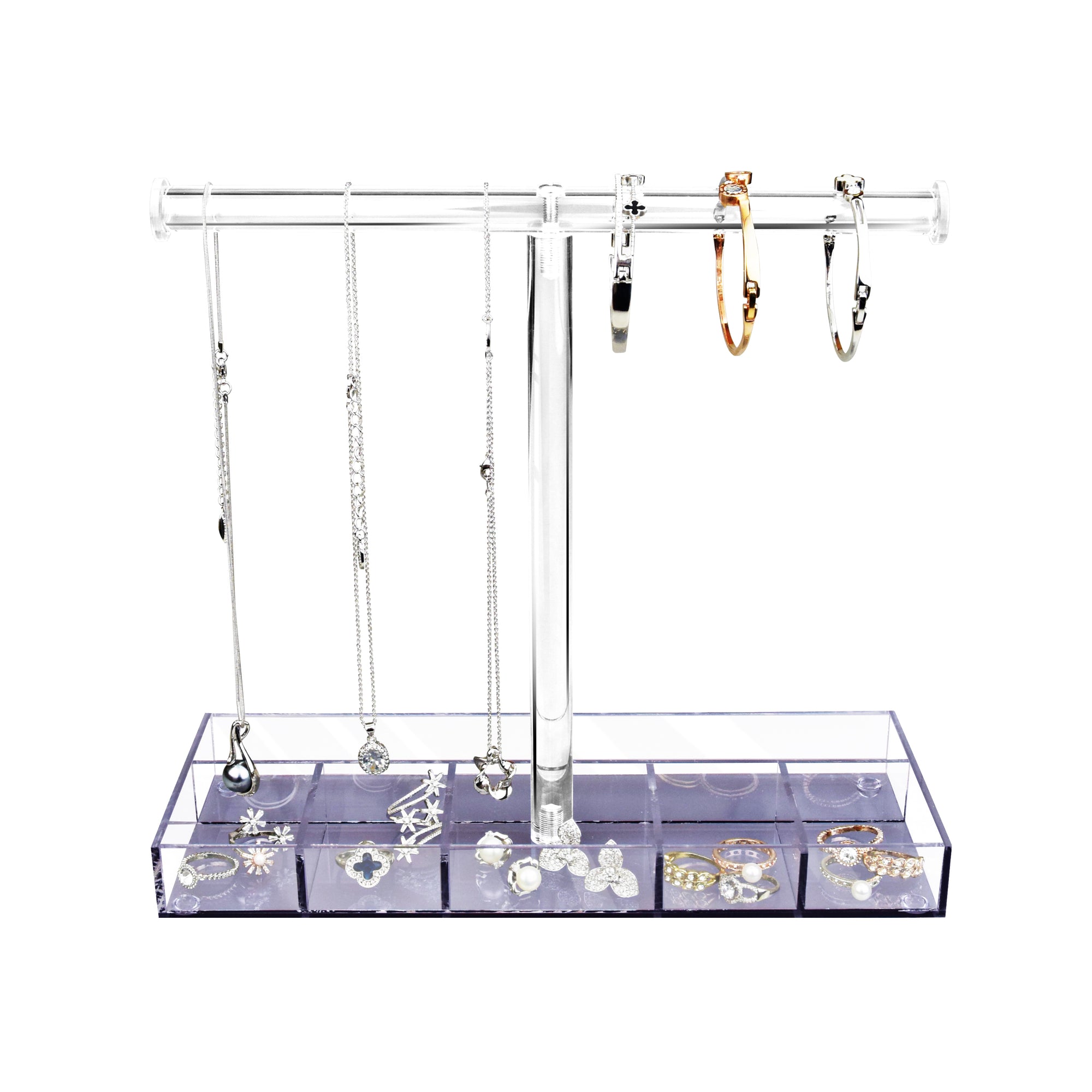Ornament Holder Display Stand Baderke 2-Pack Ornament Display Stands - 10.43" Metal Hangers For Air Plants, Terrariums & Witch Balls Ornament Display Hook