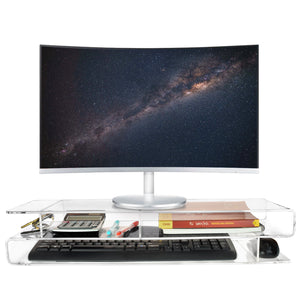 Acrylic Monitor Stand Holder Personal Computer Rack