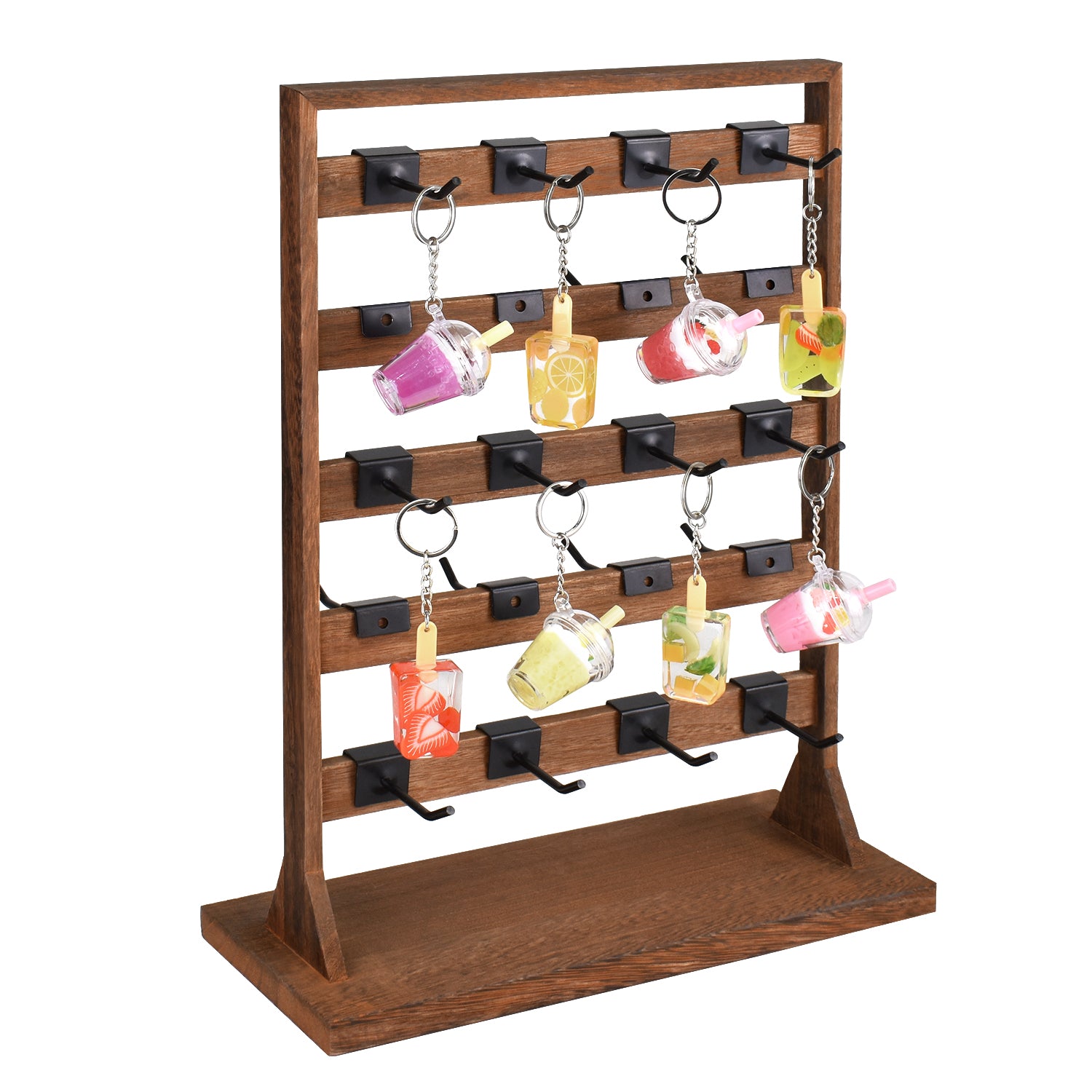 Ikee Design® Wooden jewelry rack with 20 hooks