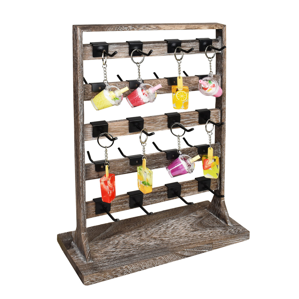 Ikee Design® Wooden jewelry rack with 20 hooks