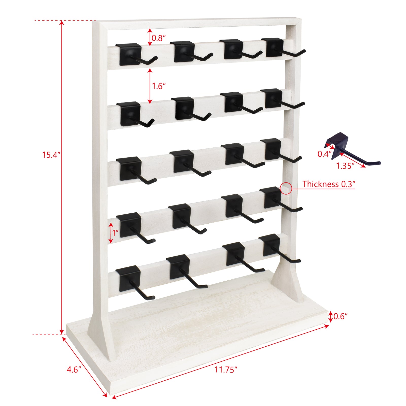 wooden jewelry display