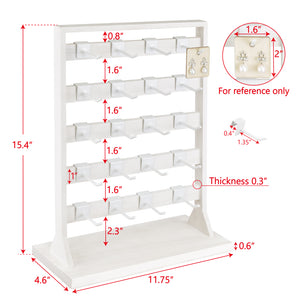 Ikee Design® Wooden jewelry rack with 20 hooks