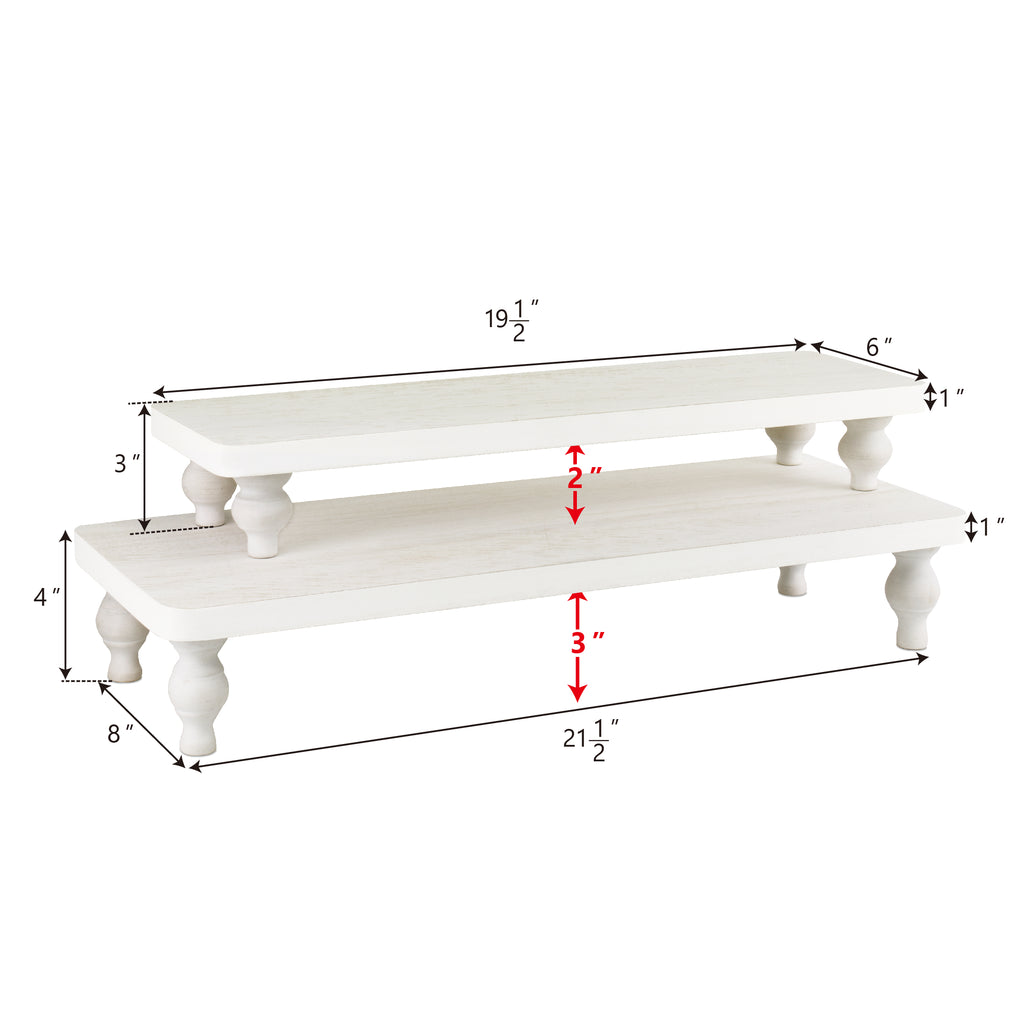 Ikee Design® 2 Pcs wood retail display riser stands
