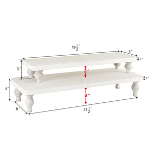 Ikee Design® 2 Pcs wood retail display riser stands