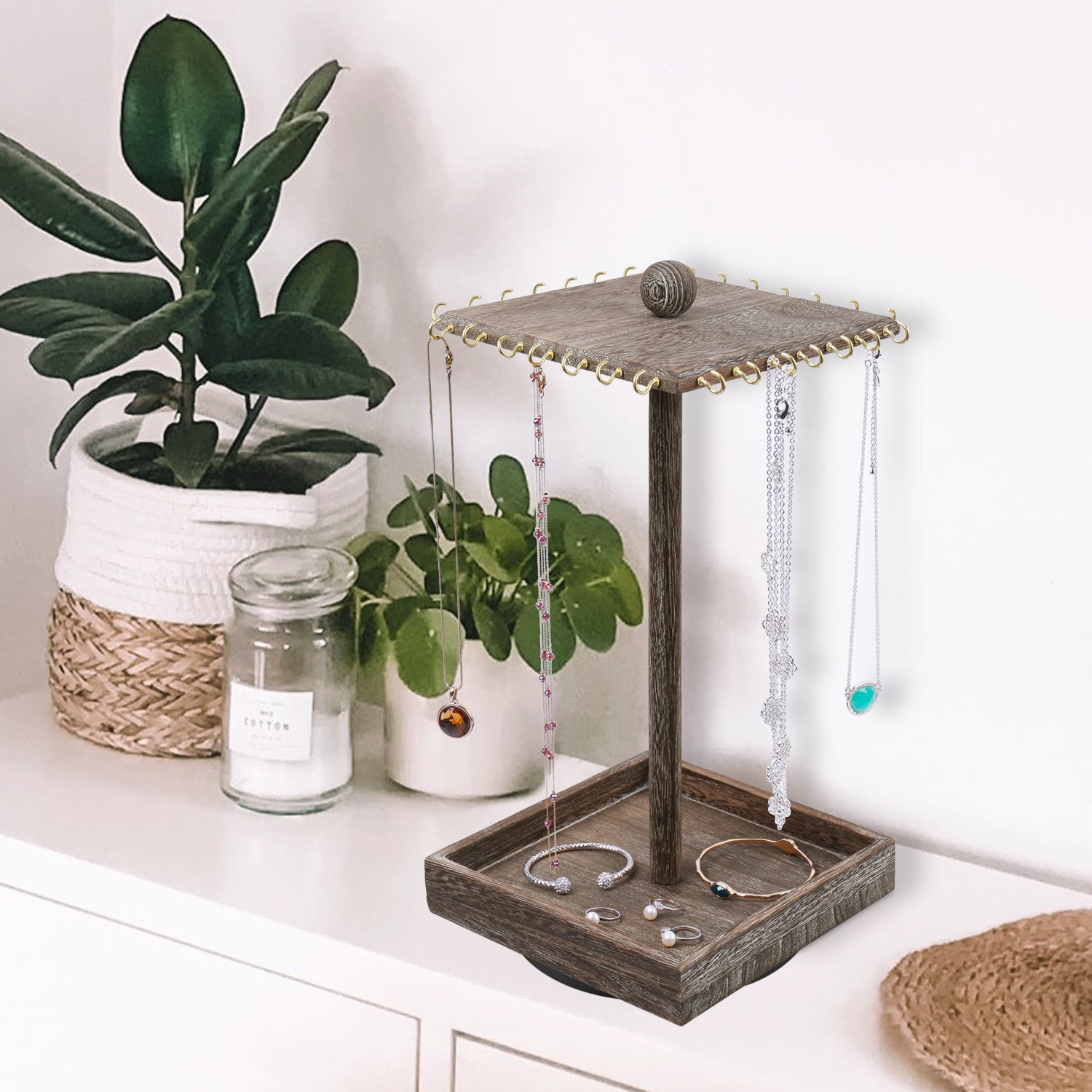 Ikee Design® Rotating jewelry organizer