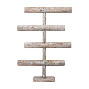 Ikee Design®Wooden Brown 4-Tier T-bar Jewelry Display Stand