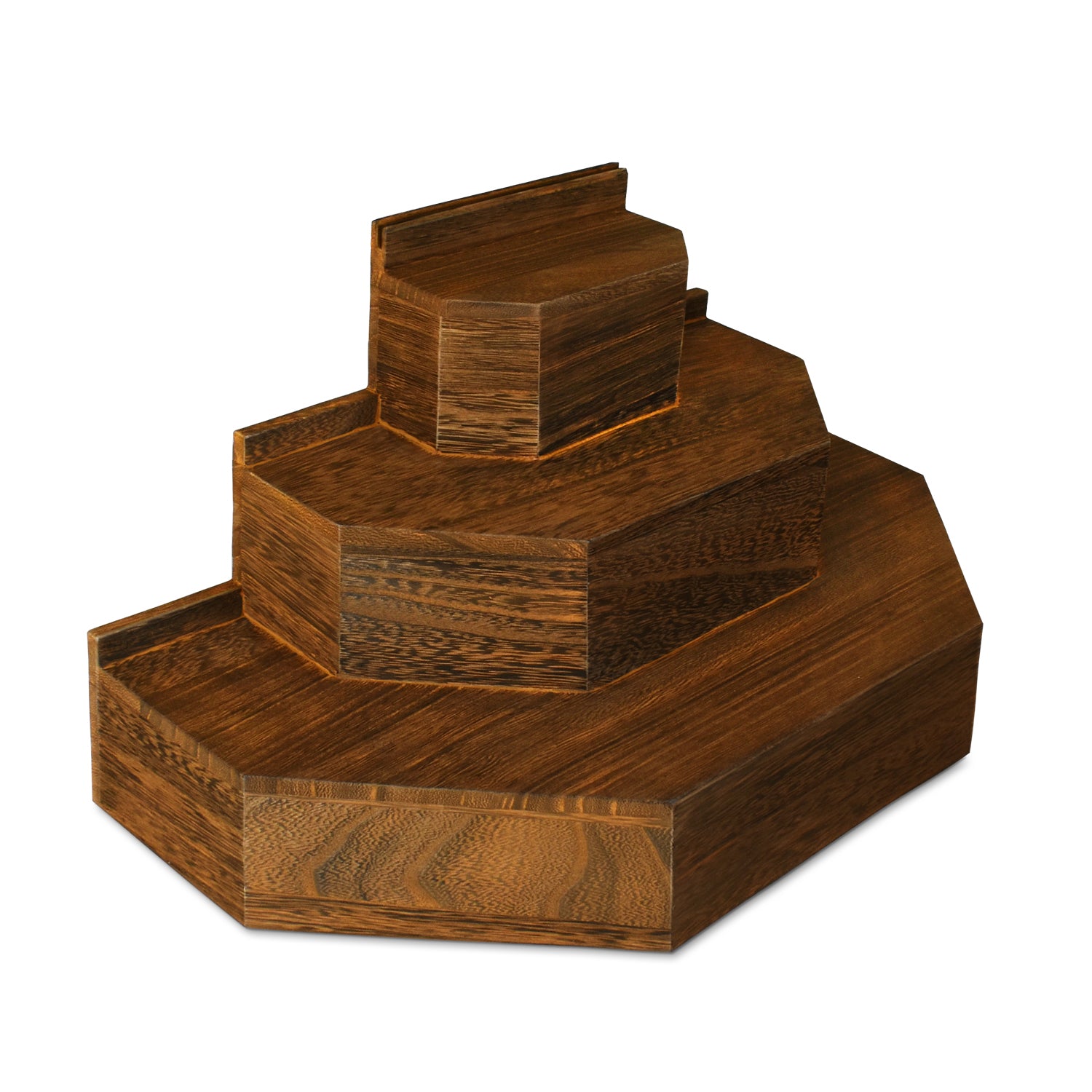 Wooden Stair Step Display Plywood Spiral Staircase Display Stand : 4