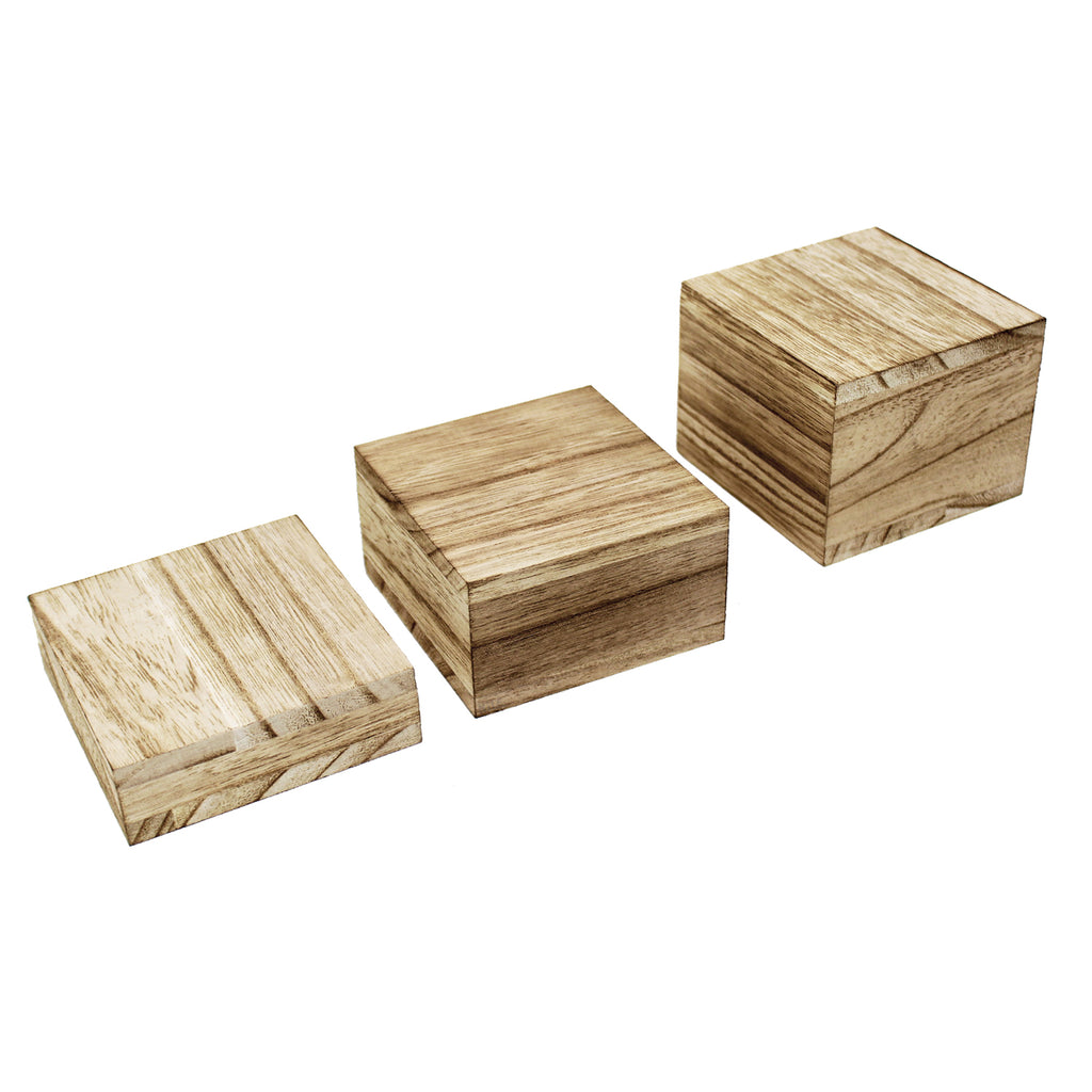 Ikee Design® Wooden Riser 3 Piece Set