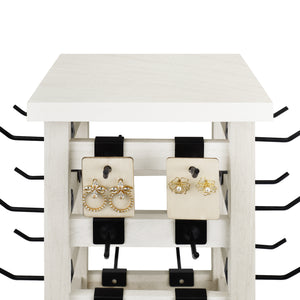 Ikee Design® Wood Rotating Jewelry Storage Display