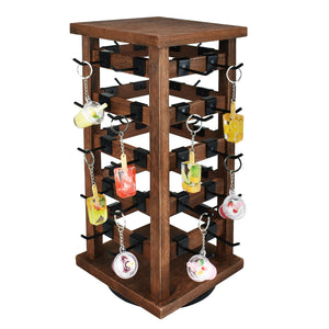 Ikee Design® Wood Rotating Jewelry Storage Display