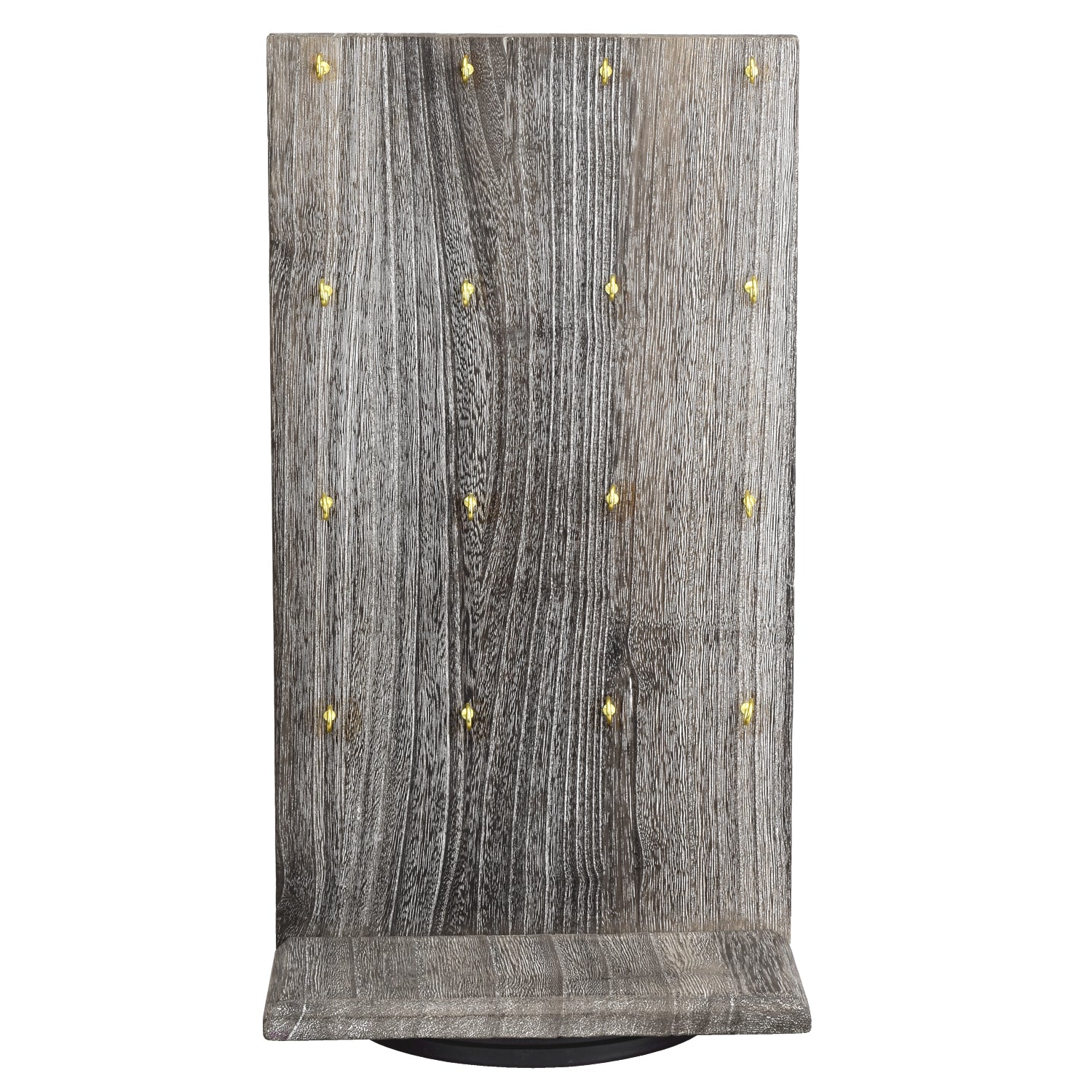 #WD5062 Two-Sided Wooden Jewelry Display Stand with 32 Hooks