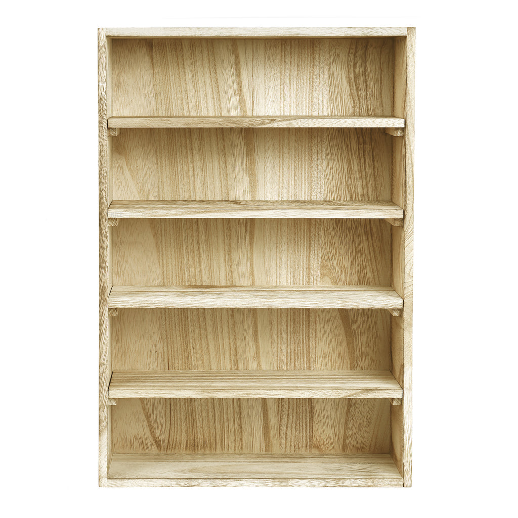 Ikee Design Wall-Mounted or Freestanding Wooden display 5-Shelf Rack