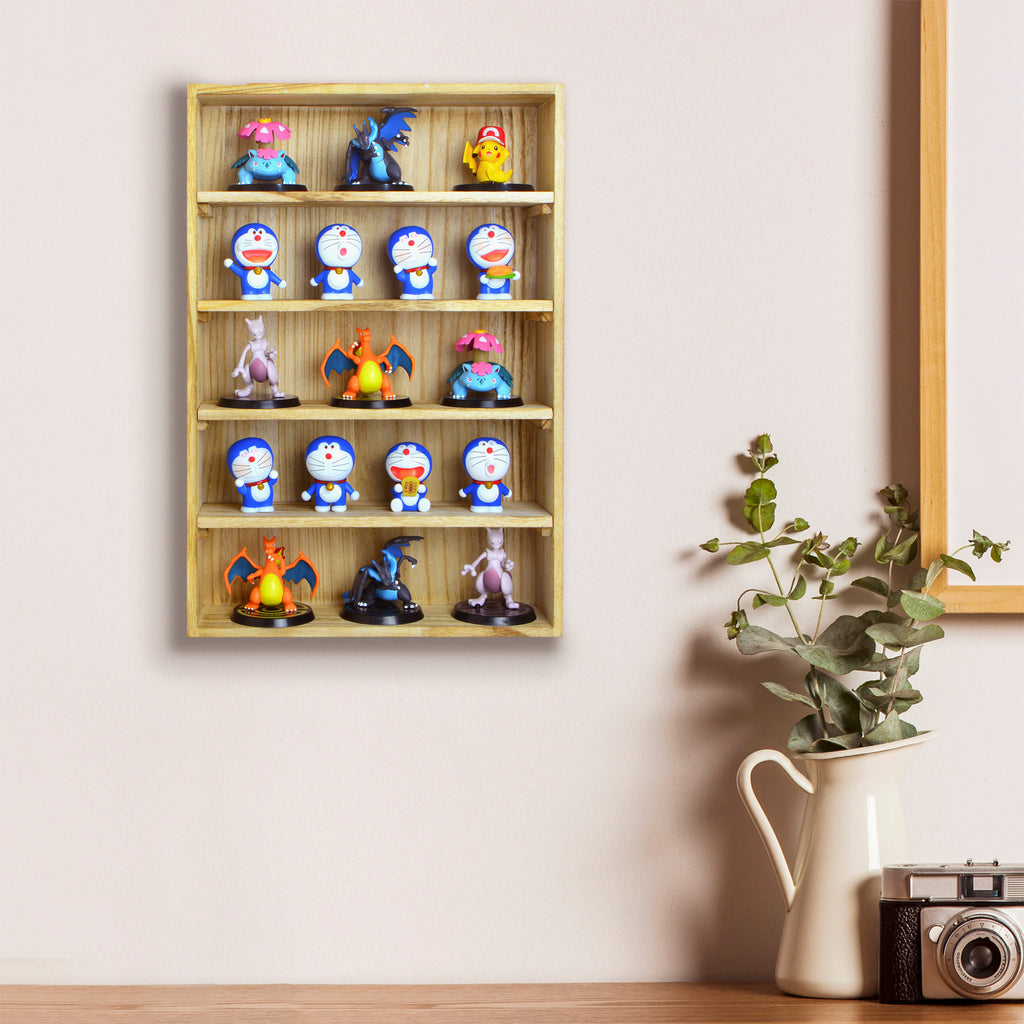 Ikee Design Wall-Mounted or Freestanding Wooden display 5-Shelf Rack