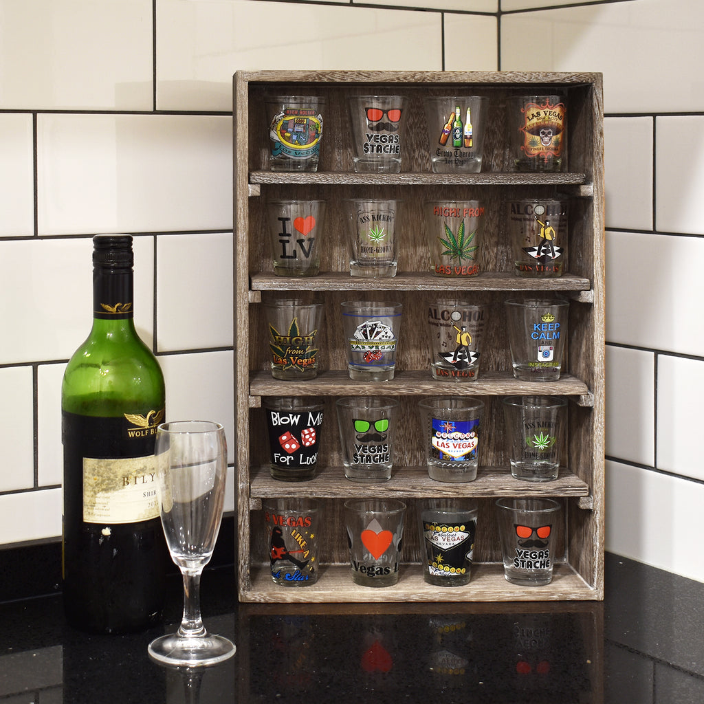 Ikee Design® Wall-Mounted or Freestanding Wooden 5-Shelf Rack