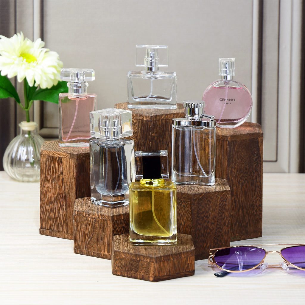 Ikee Design® Wooden 6 Pcs Hexagon Risers for Display Jewelry and Accessories