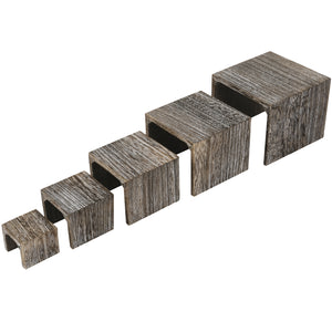 Ikee Design® 5 display risers for showcase display or home decor.