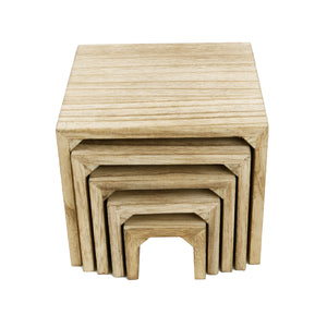 Ikee Design® 5 display risers can be nested for storage