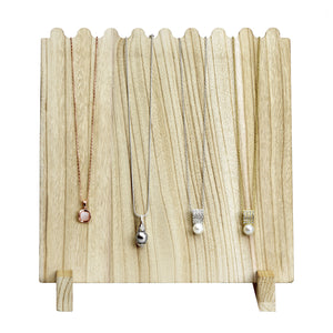 Ikee Design® Wooden Plank Necklace Jewelry Display Stand for 8 Necklaces
