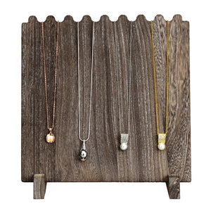 Ikee Design® Wooden Plank Necklace Jewelry Display Stand for 8 Necklaces