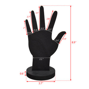 Ikee Design® 6 Pcs Set Wooden Hand Form Jewelry Display Bracelet Ring Stand Holder
