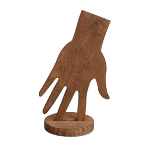 Ikee Design® 6 Pcs Set Wooden Hand Form Jewelry Display Bracelet Ring Stand Holder