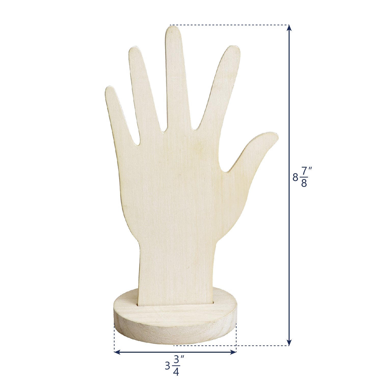 Ikee Design® 6 Pcs Set Wooden Hand Form Jewelry Display Bracelet Ring Stand Holder