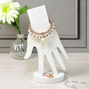 Ikee Design® 6 Pcs Set Wooden Hand Form Jewelry Display Bracelet Ring Stand Holder