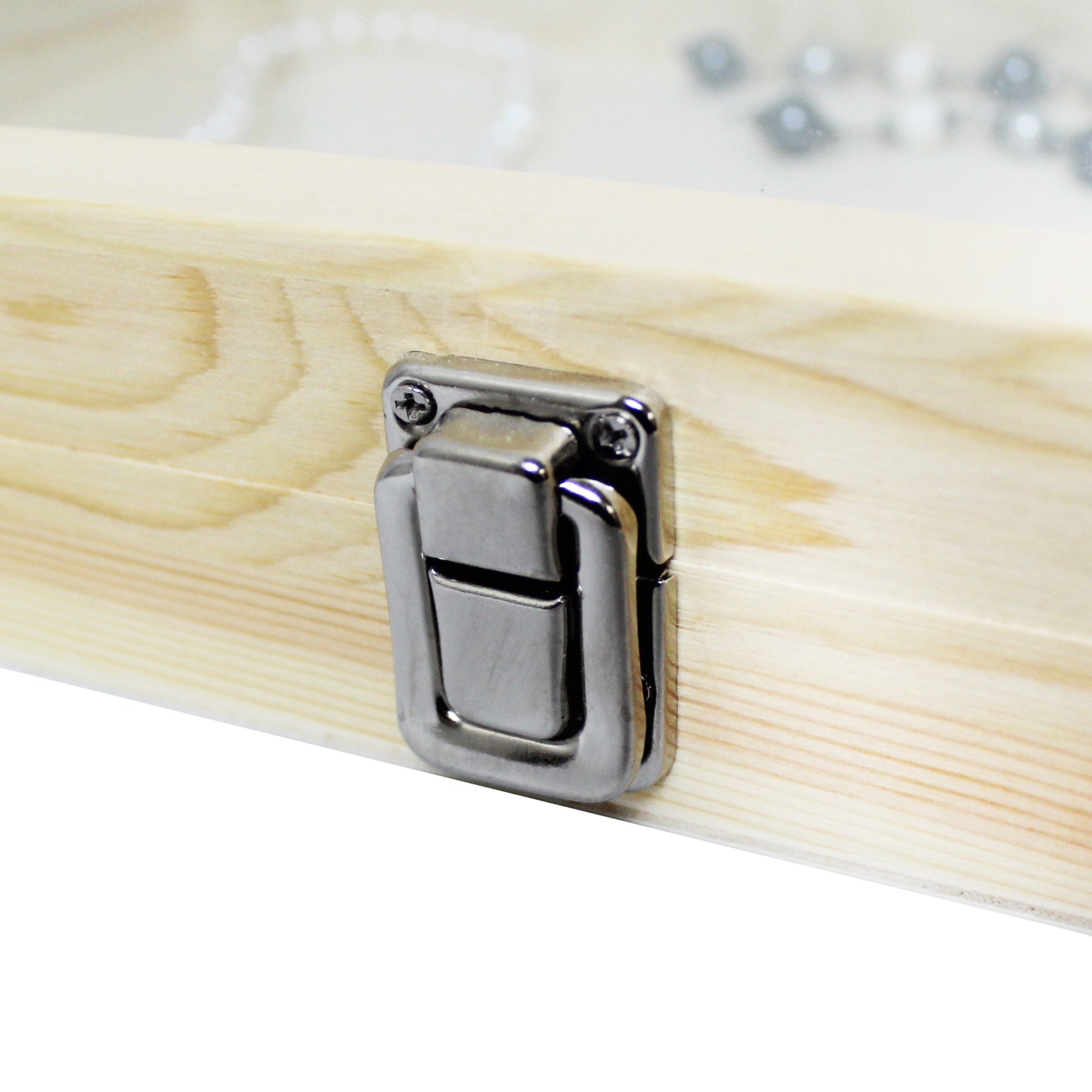 Ikee Design® Wooden Storage Case with Tempered Glass View Top