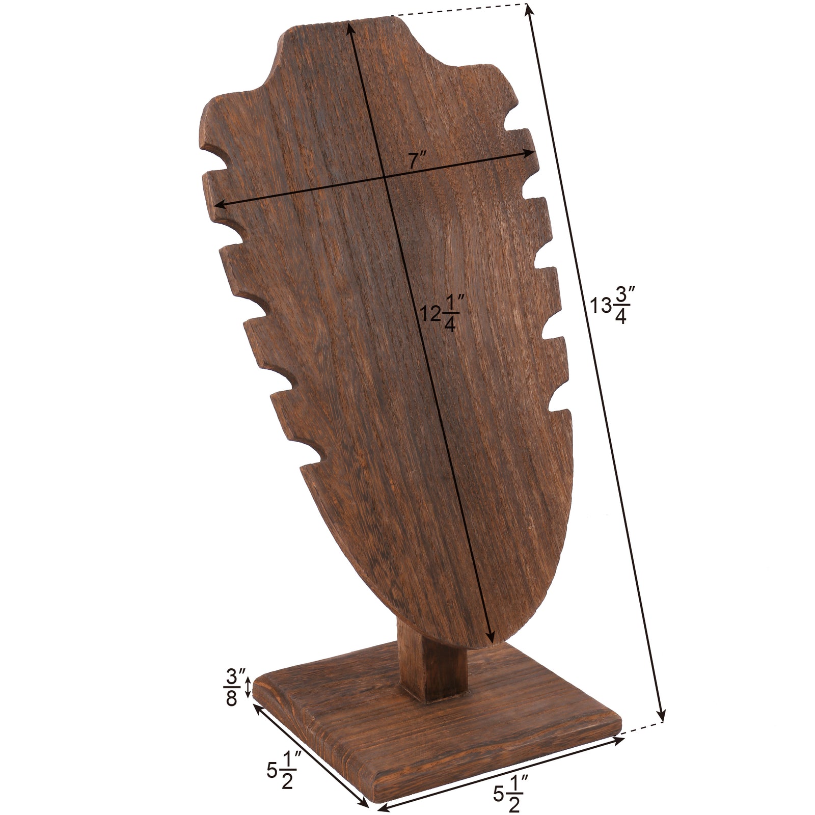 Ikee Design® Freestanding Necklace Easel Display Stand Holder Multiple Necklace Bust, Adjustable Slope Jewelry Showcase Stand