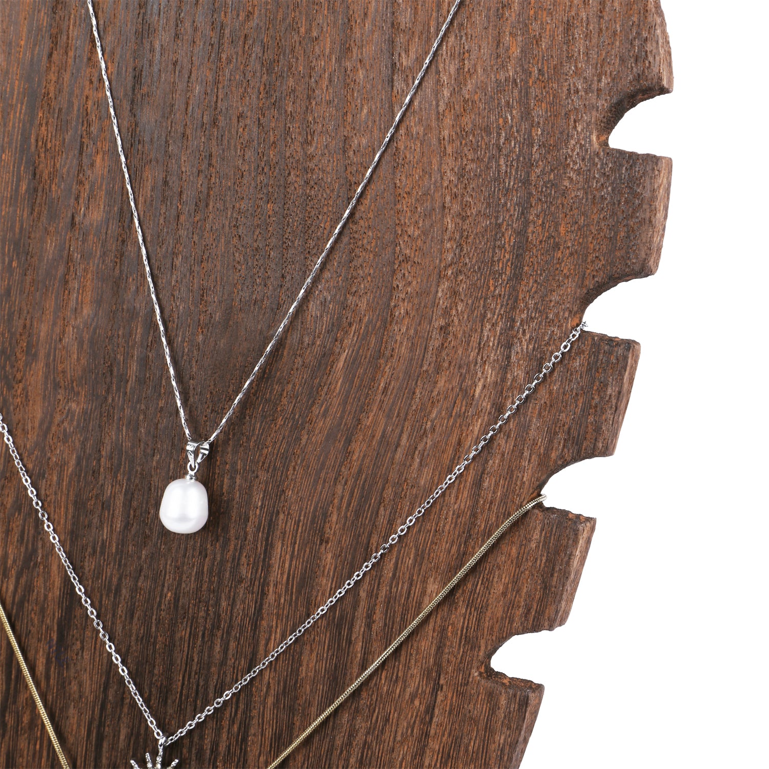 Ikee Design® Freestanding Necklace Easel Display Stand Holder Multiple Necklace Bust, Adjustable Slope Jewelry Showcase Stand