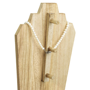 Ikee Design® Wooden Multi-Necklace Display Stand - Holds Multiple Necklaces