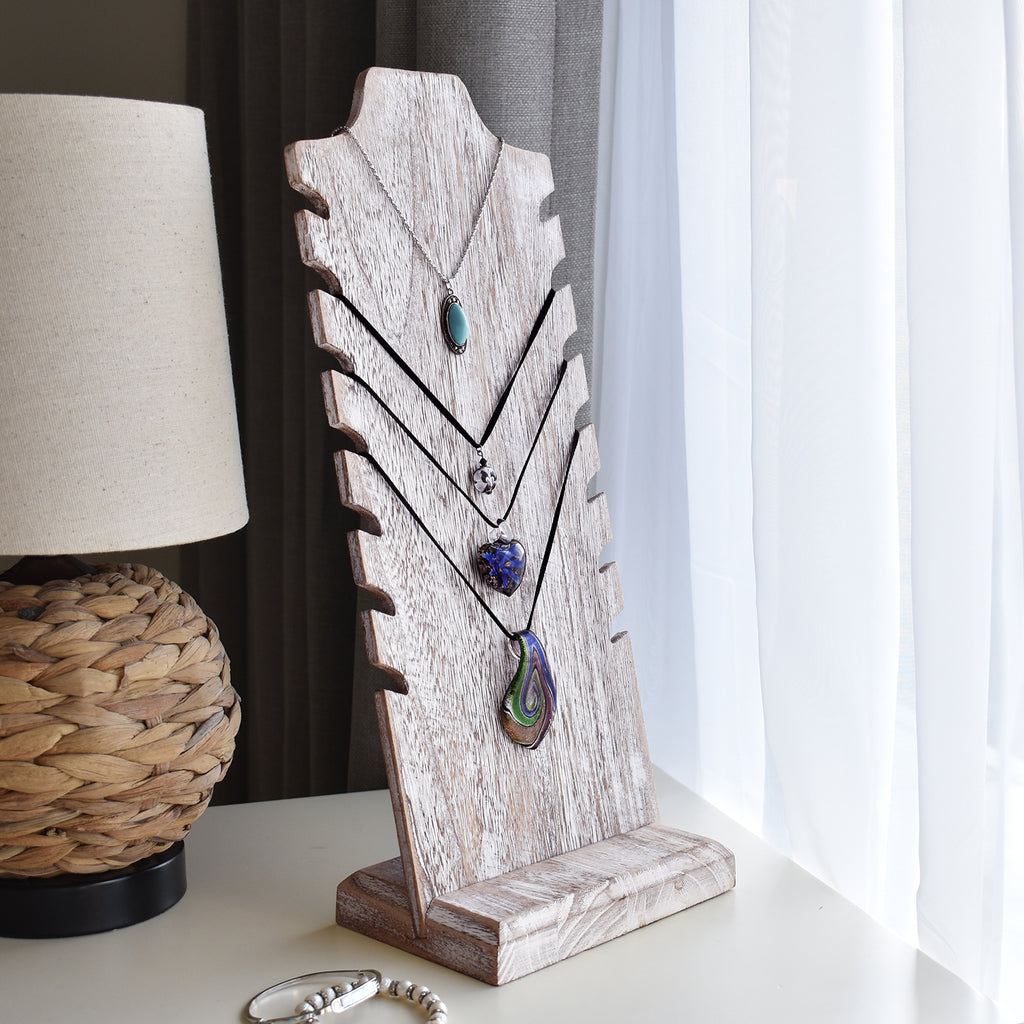 Ikee Design® Wooden Freestanding Jewelry display Holder