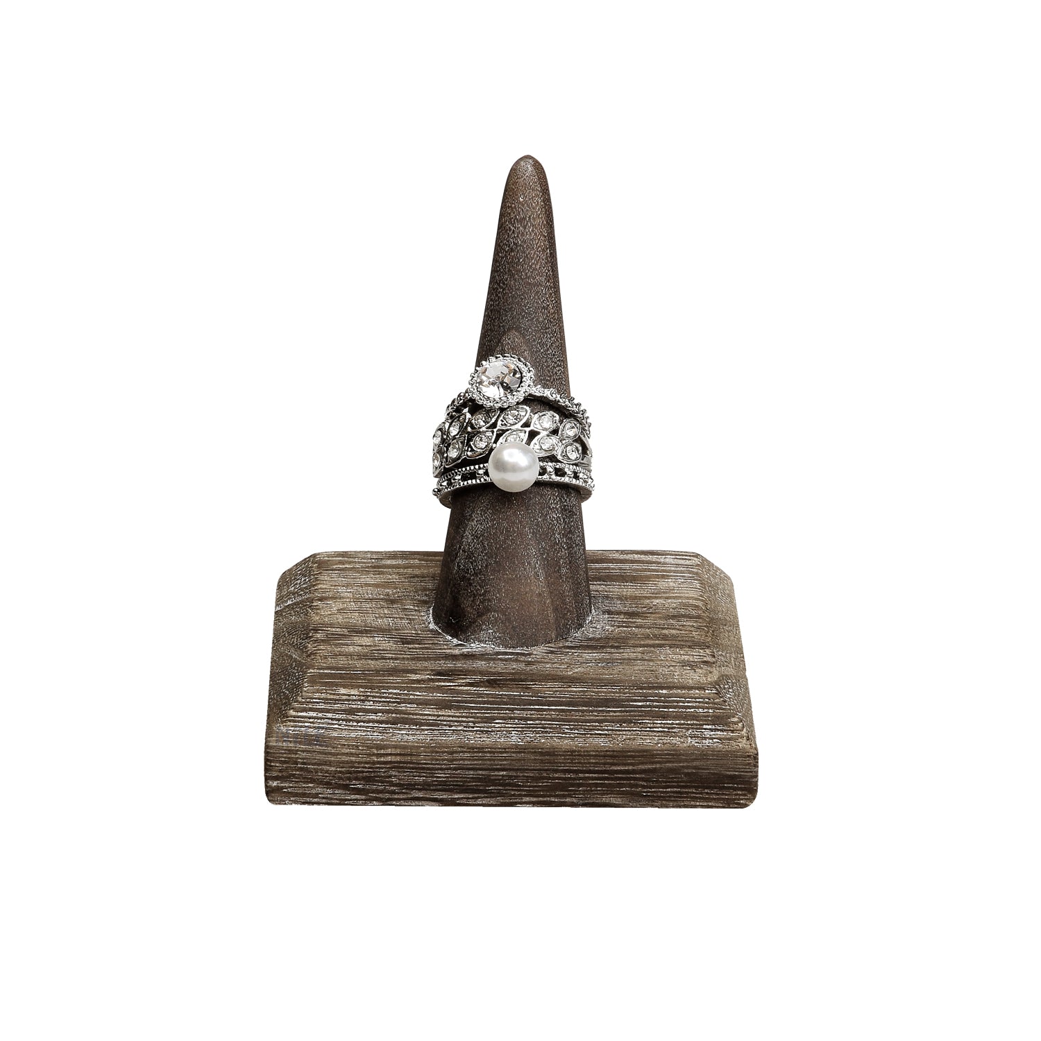 Ikee Design® 4 Pcs Set Single Finger Ring Stand Jewelry Display Holder 2 1/2" W x 2 1/2" D x 2 3/4" H