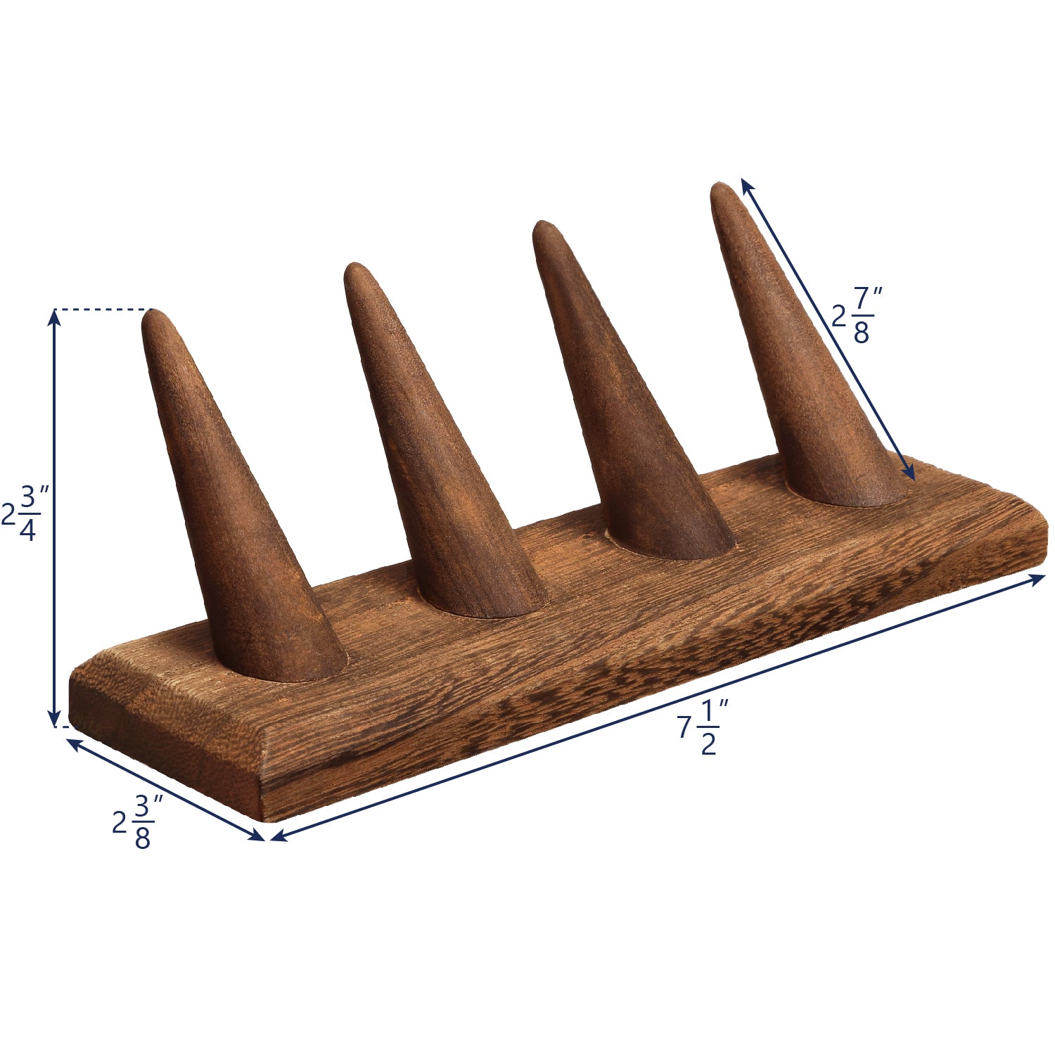 Ikee Design® 4 Pcs Set Finger Ring Stand Jewelry Display Holder 7 1/2" x 2 1/4" x 2 3/4"