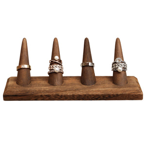 Ikee Design® 4 Pcs Set Finger Ring Stand Jewelry Display Holder 7 1/2" x 2 1/4" x 2 3/4"