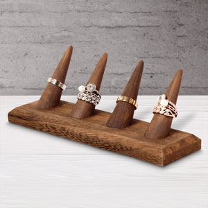 Ikee Design® 4 Pcs Set Finger Ring Stand Jewelry Display Holder 7 1/2" x 2 1/4" x 2 3/4"