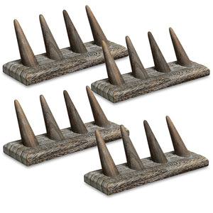 Ikee Design® 4 Pcs Set Finger Ring Stand Jewelry Display Holder 7 1/2" x 2 1/4" x 2 3/4"