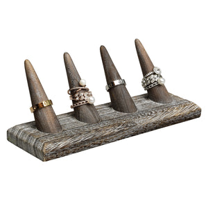 Ikee Design® 4 Pcs Set Finger Ring Stand Jewelry Display Holder 7 1/2" x 2 1/4" x 2 3/4"