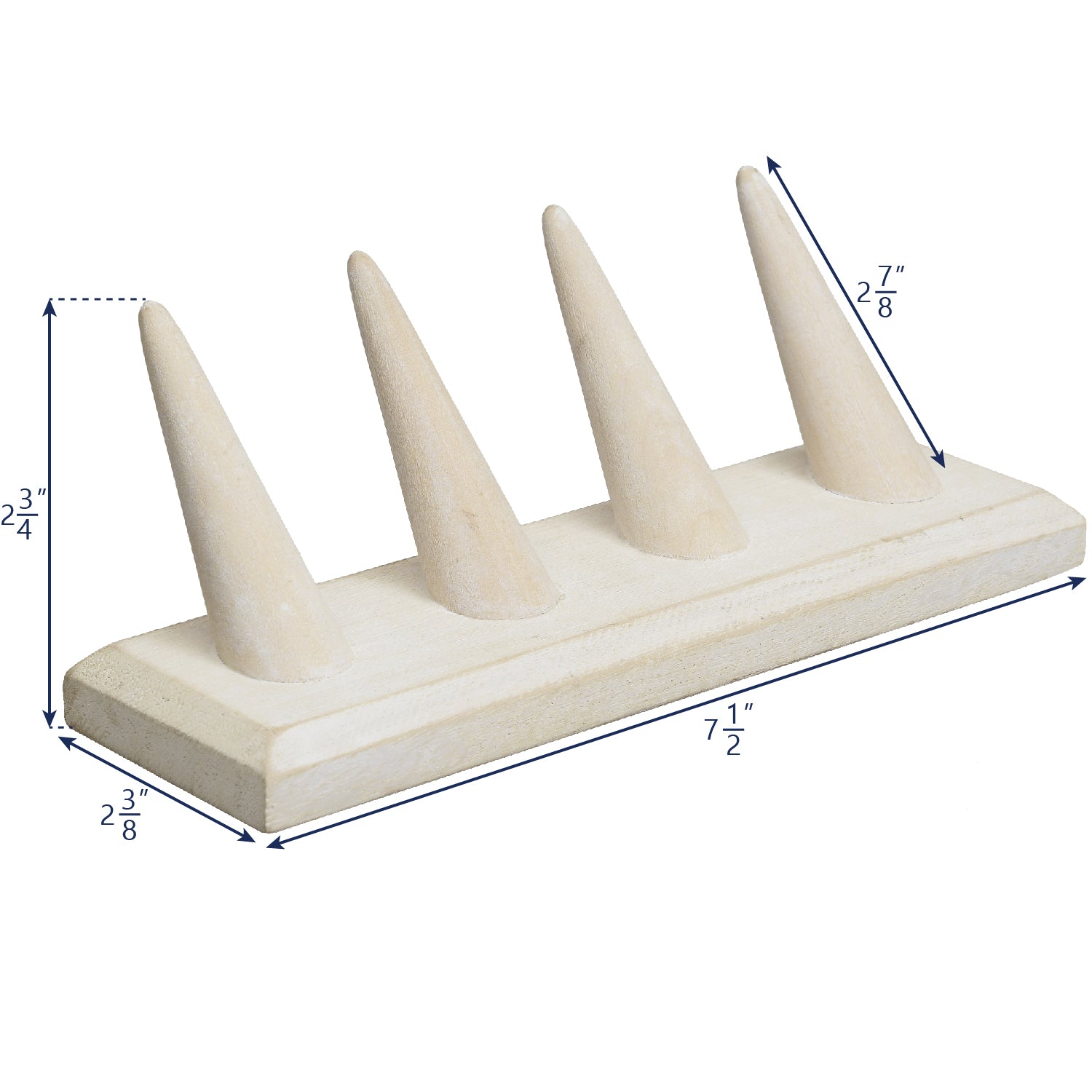 Ikee Design® 4 Pcs Set Finger Ring Stand Jewelry Display Holder 7 1/2" x 2 1/4" x 2 3/4"