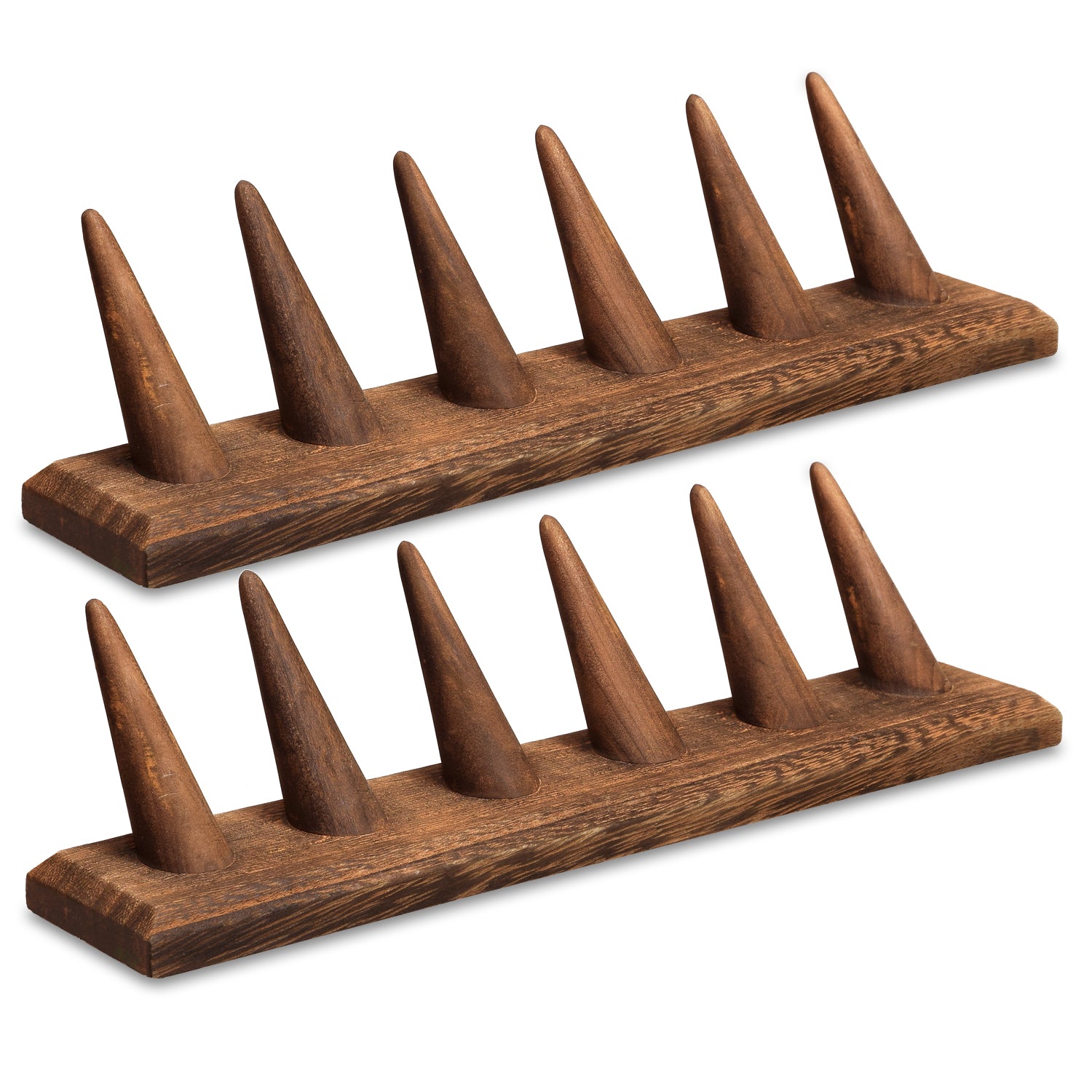 2 Pcs Set Finger Ring Stand Jewelry Display Holder 