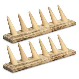2 Pcs Set Finger Ring Stand Jewelry Display Holder 
