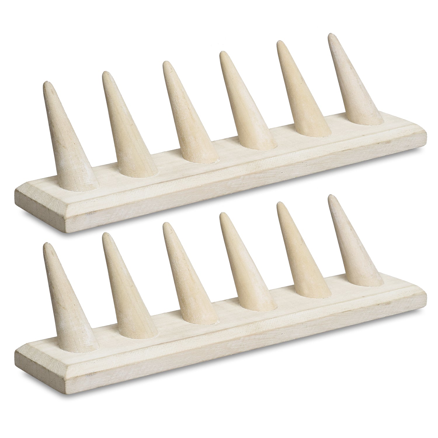 2 Pcs Set Finger Ring Stand Jewelry Display Holder 