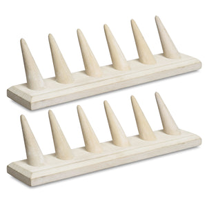 2 Pcs Set Finger Ring Stand Jewelry Display Holder 