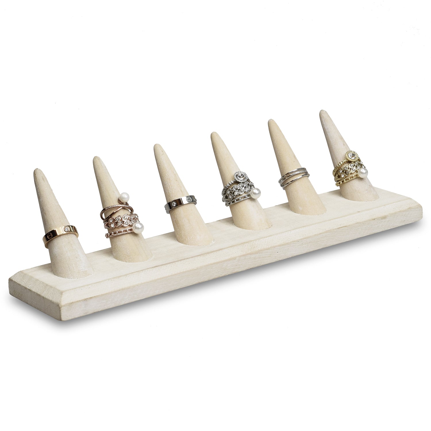 2 Pcs Set Finger Ring Stand Jewelry Display Holder 