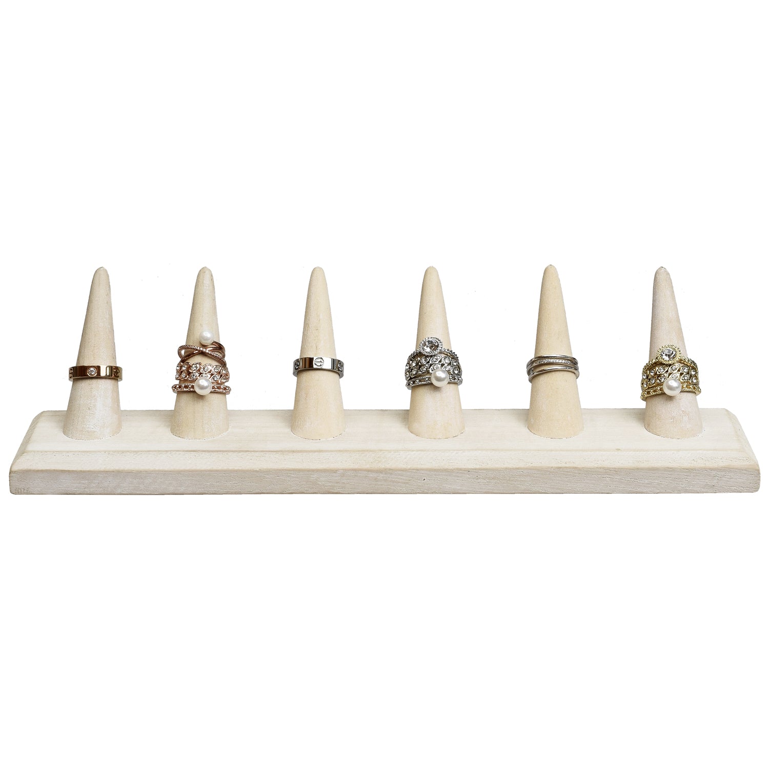 2 Pcs Set Finger Ring Stand Jewelry Display Holder 