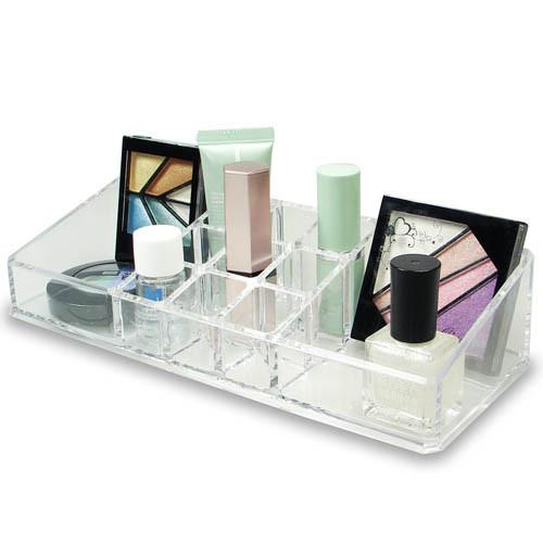 Ikee Design® Premium Acrylic Makeup Organizer Lipstick Rack with 9 Slots